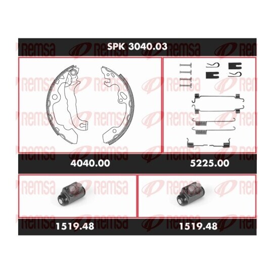 SPK 3040.03 - Bromssats, trumbroms 