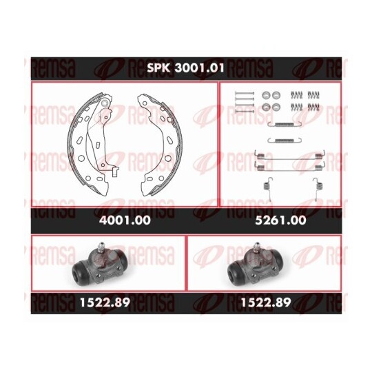 SPK 3001.01 - Bromssats, trumbroms 