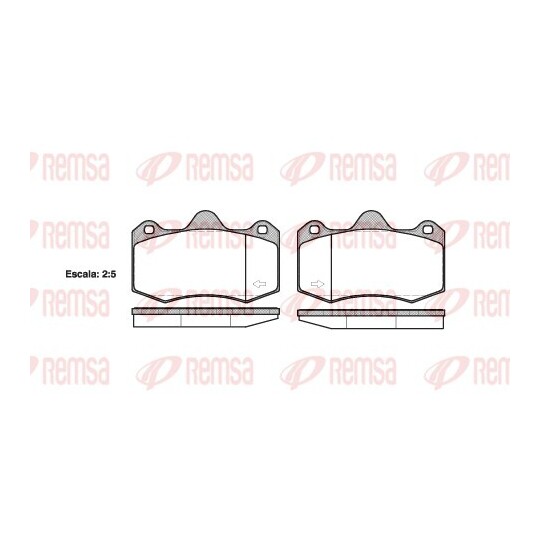 1404.00 - Brake Pad Set, disc brake 