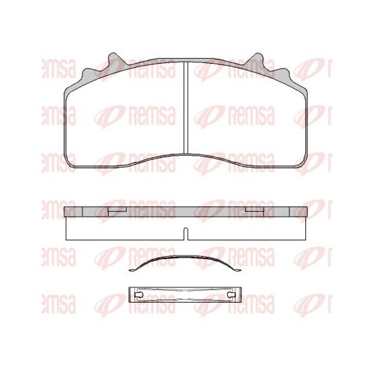 JCA 1841.00 - Brake Pad Set, disc brake 