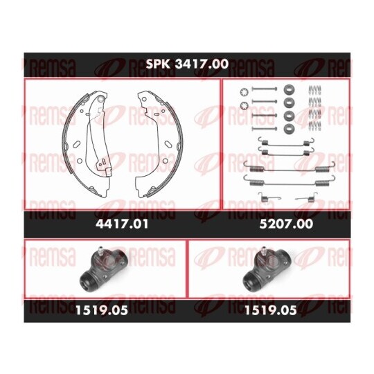 SPK 3417.00 - Brake Kit, drum brake 