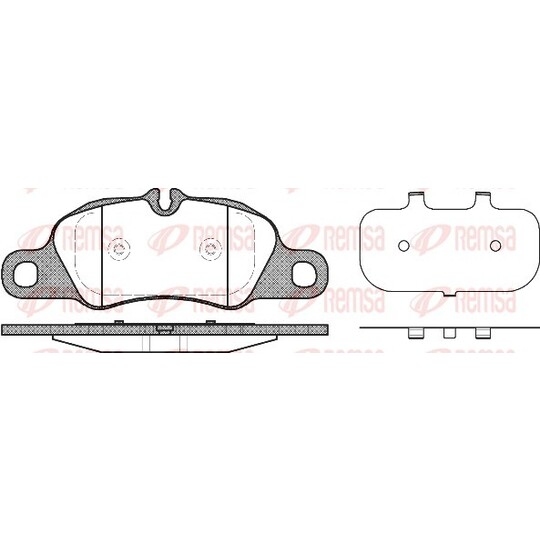 1366.00 - Brake Pad Set, disc brake 