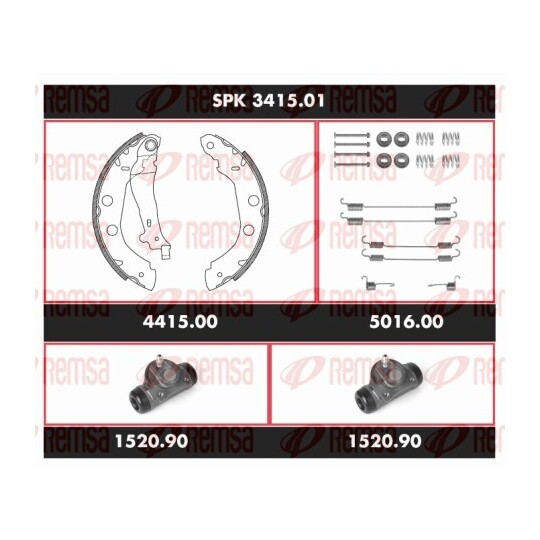 SPK 3415.01 - Bromssats, trumbroms 