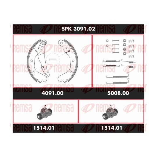 SPK 3091.02 - Brake Kit, drum brake 