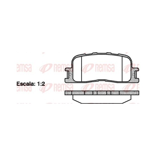 0854.00 - Brake Pad Set, disc brake 