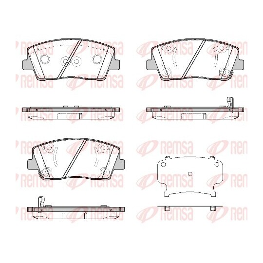 1812.02 - Brake Pad Set, disc brake 