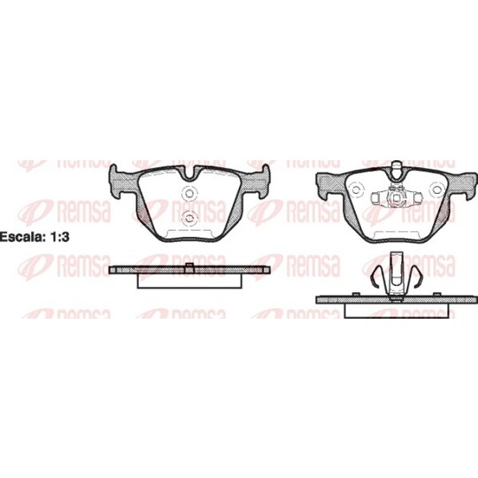 0381.70 - Brake Pad Set, disc brake 