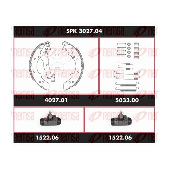 SPK 3027.04 - Brake Kit, drum brake 