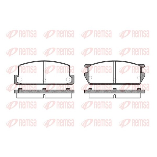 0161.00 - Brake Pad Set, disc brake 