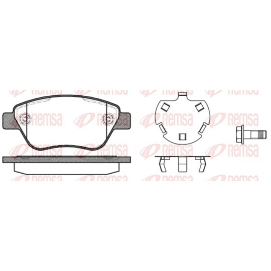 0858.30 - Brake Pad Set, disc brake 