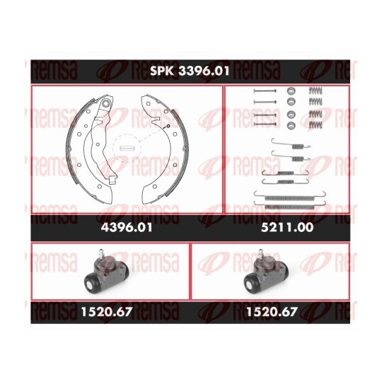 SPK 3396.01 - Bromssats, trumbroms 