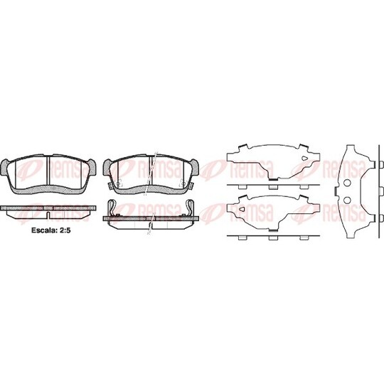 0724.42 - Brake Pad Set, disc brake 