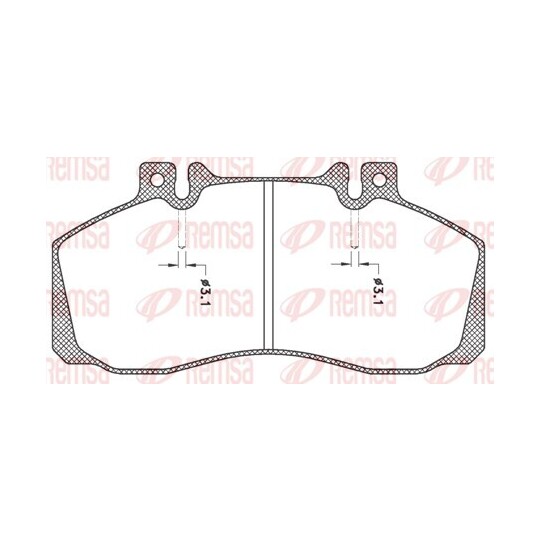 JCA 245.00 - Piduriklotsi komplekt, ketaspidur 