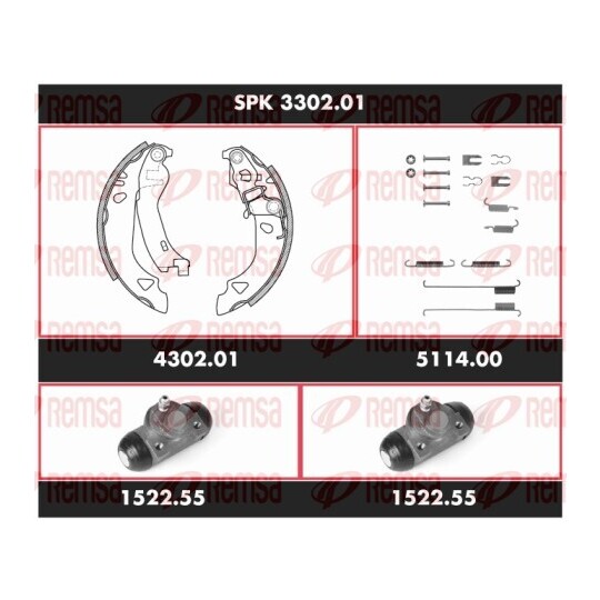 SPK 3302.01 - Bromssats, trumbroms 