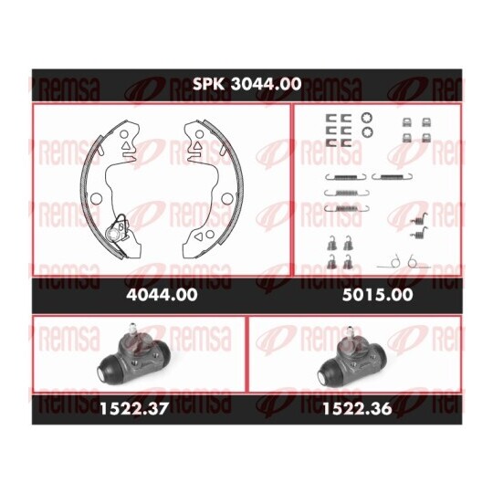 SPK 3044.00 - Bromssats, trumbroms 