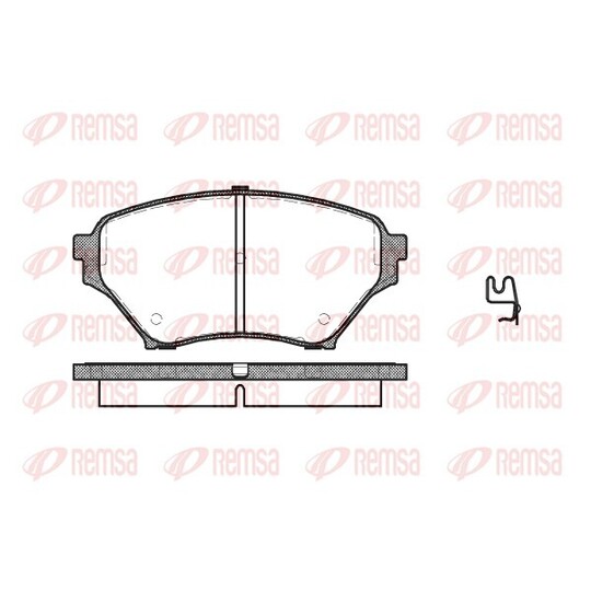 0850.02 - Brake Pad Set, disc brake 