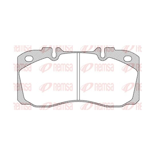 JCA 640.00 - Brake Pad Set, disc brake 