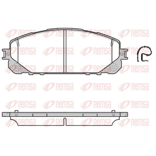 1613.00 - Brake Pad Set, disc brake 