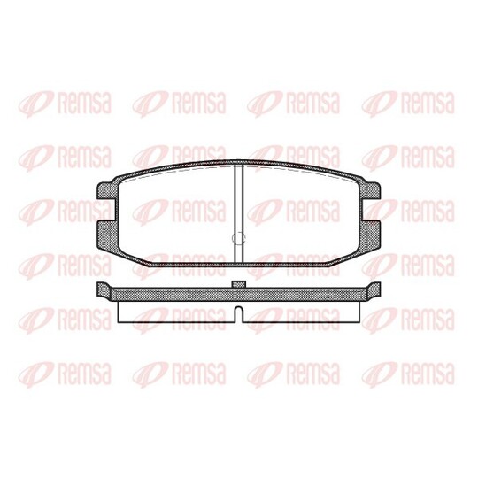 0217.00 - Brake Pad Set, disc brake 