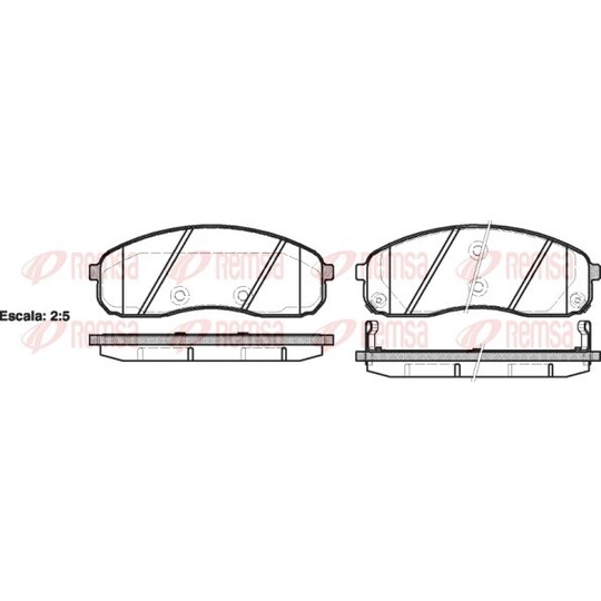 1244.02 - Brake Pad Set, disc brake 