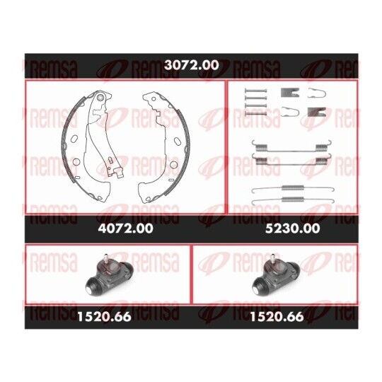 3072.00 - Brake Kit, drum brake 