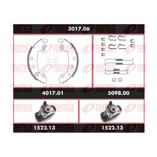 3017.06 - Brake Kit, drum brake 