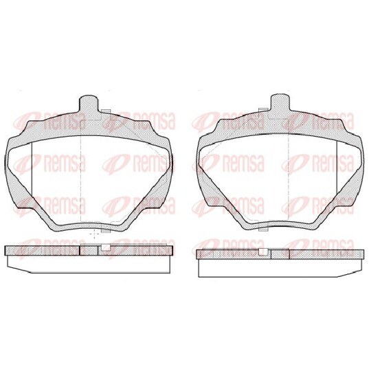 0222.10 - Brake Pad Set, disc brake 