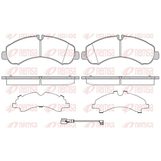 1646.01 - Brake Pad Set, disc brake 