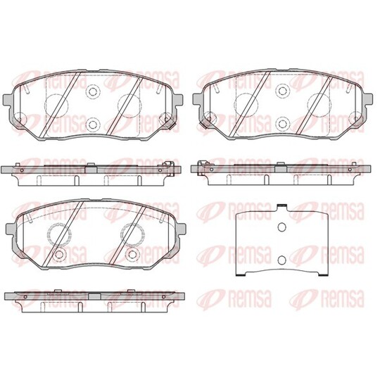 1661.02 - Brake Pad Set, disc brake 