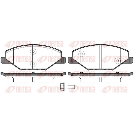 1553.00 - Brake Pad Set, disc brake 