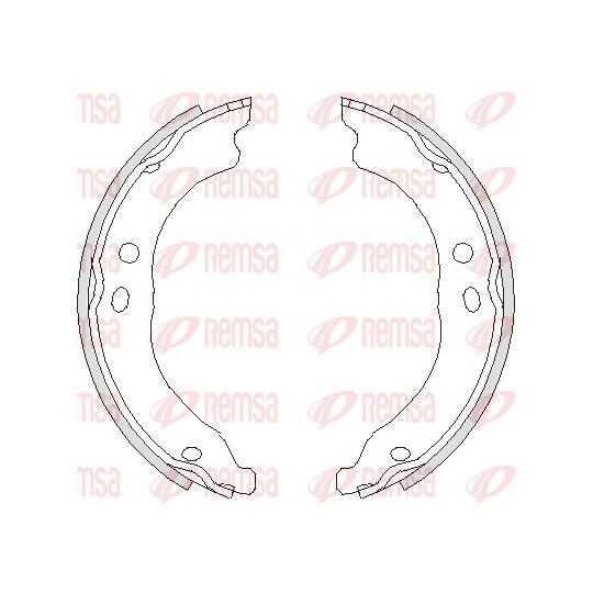 4750.00 - Brake Shoe, parking brake 