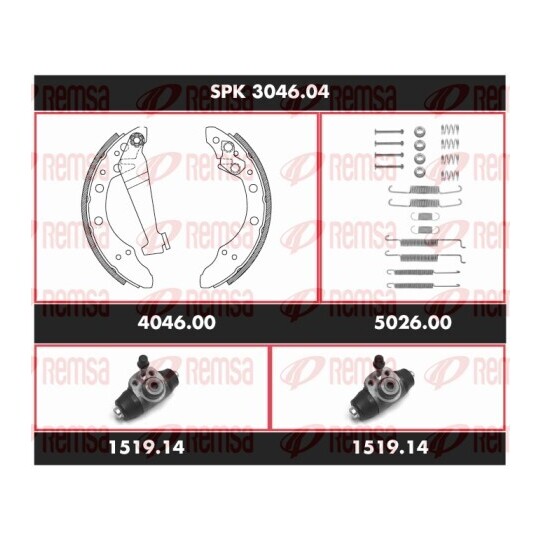 SPK 3046.04 - Brake Kit, drum brake 