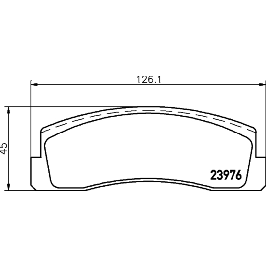 8DB 355 011-461 - Brake Pad Set, disc brake 