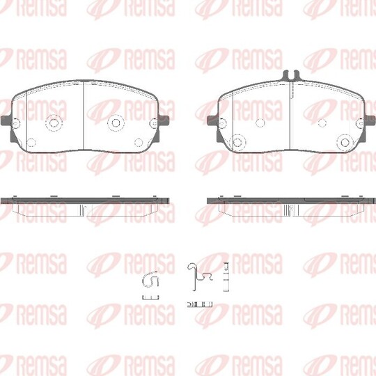 1826.05 - Brake Pad Set, disc brake 