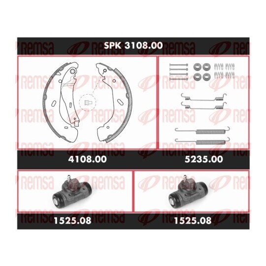 SPK 3108.00 - Brake Kit, drum brake 