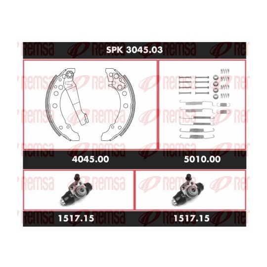 SPK 3045.03 - Bromssats, trumbroms 