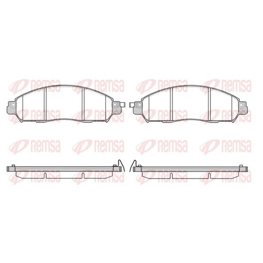 1612.04 - Brake Pad Set, disc brake 