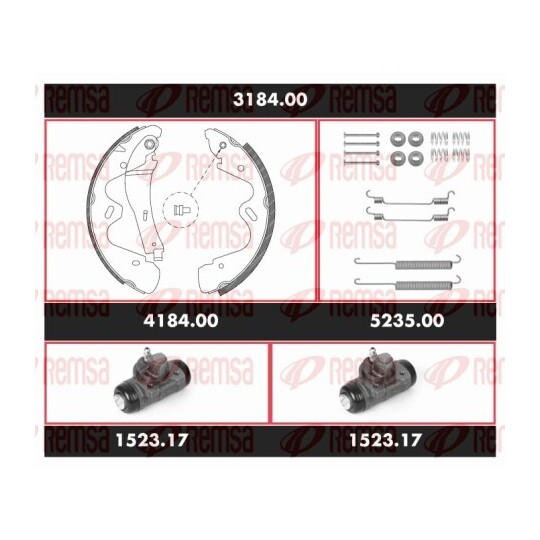 3184.00 - Brake Kit, drum brake 
