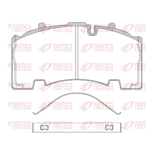 JCA 1555.00 - Brake Pad Set, disc brake 