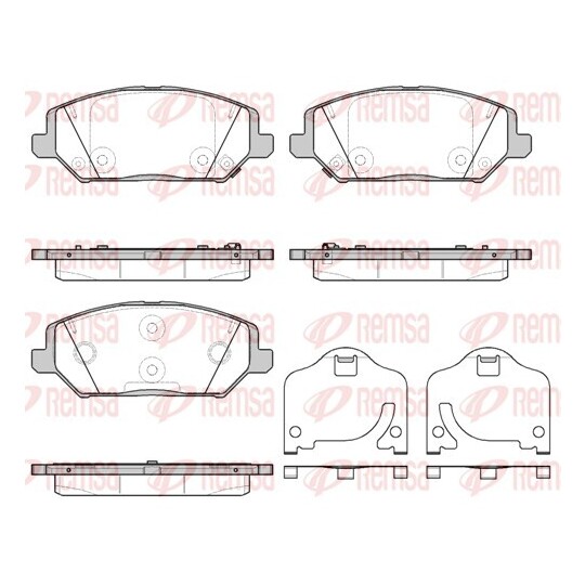 1783.02 - Brake Pad Set, disc brake 