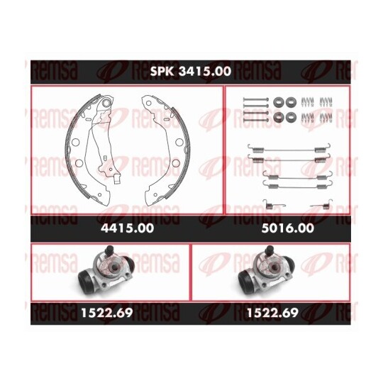 SPK 3415.00 - Brake Kit, drum brake 