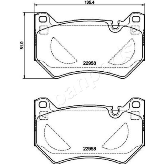 PA-0962AF - Brake Pad Set, disc brake 