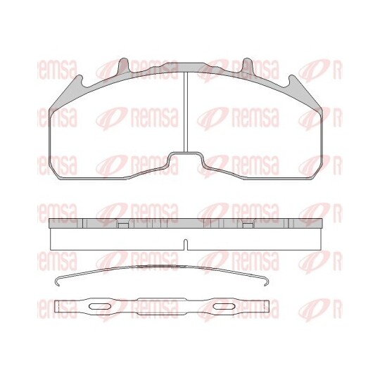 JCA 1842.00 - Brake Pad Set, disc brake 