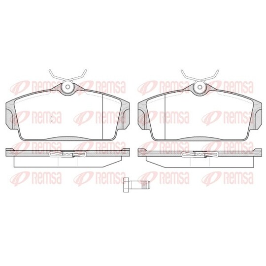 0704.10 - Brake Pad Set, disc brake 