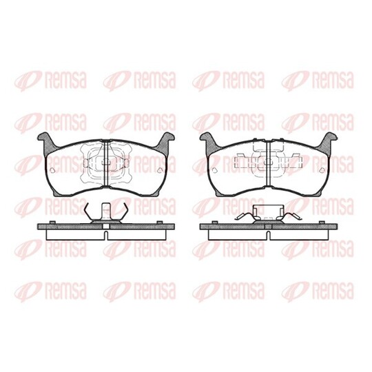 0164.00 - Brake Pad Set, disc brake 