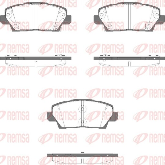 1995.02 - Brake Pad Set, disc brake 