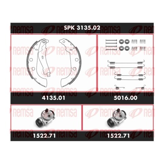 SPK 3135.02 - Brake Kit, drum brake 