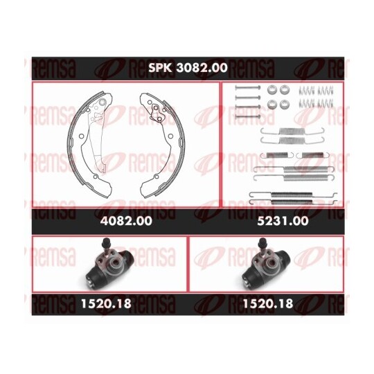 SPK 3082.00 - Brake Kit, drum brake 