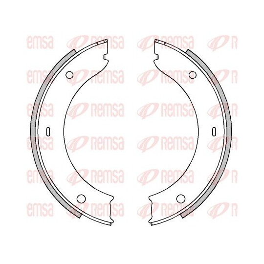 4449.00 - Brake Shoe, parking brake 