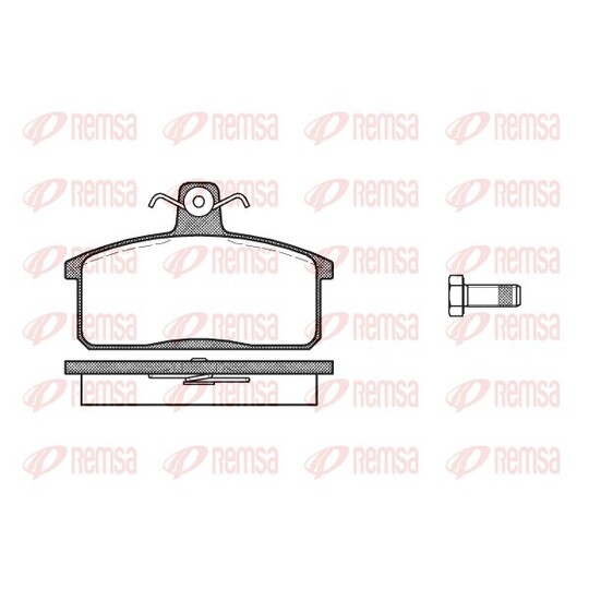 0128.40 - Brake Pad Set, disc brake 